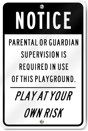 Parental Guardian Playground Sign