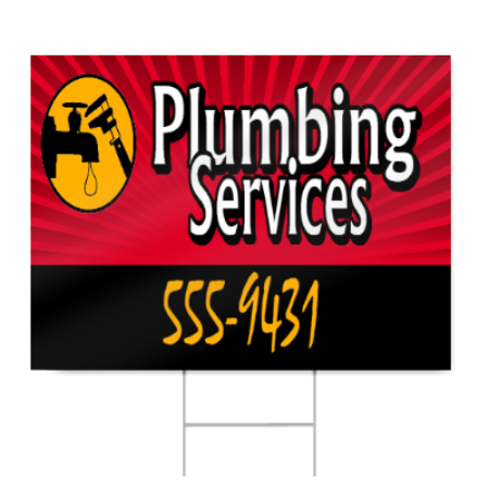 Plumbing Services Sign