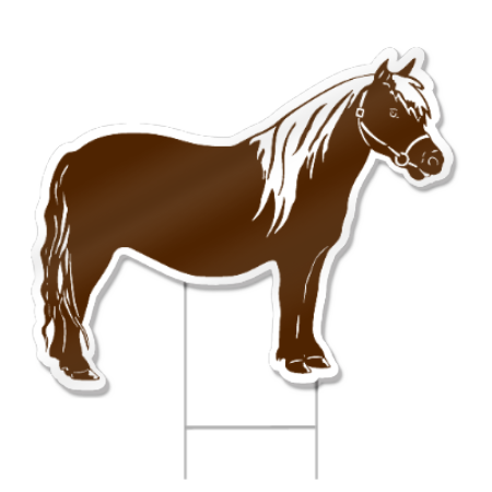 Pony Shaped Sign