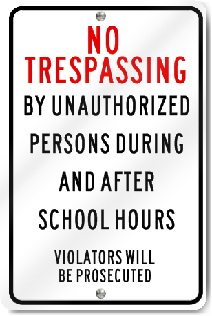 Unauthorized Persons Sign