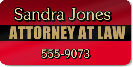 Red Attorney at Law Magnet