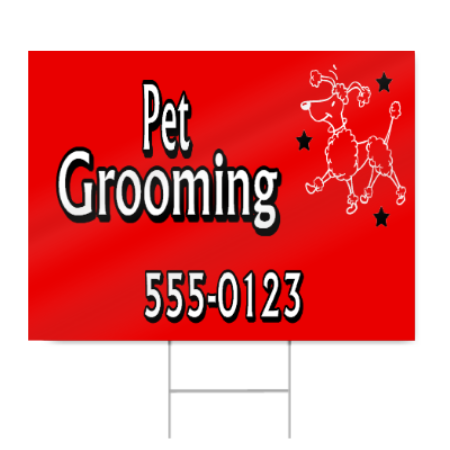 Pet Grooming Sign