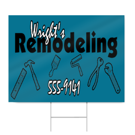 Remodeling Sign