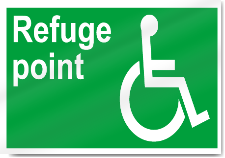 Disabled Refuge Point Safety Signs