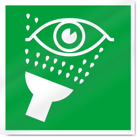 Emergency Eyewash Symbol Safety Signs