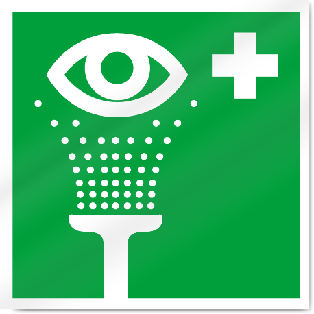 Emergency Eyewash Symbol2 Safety Signs