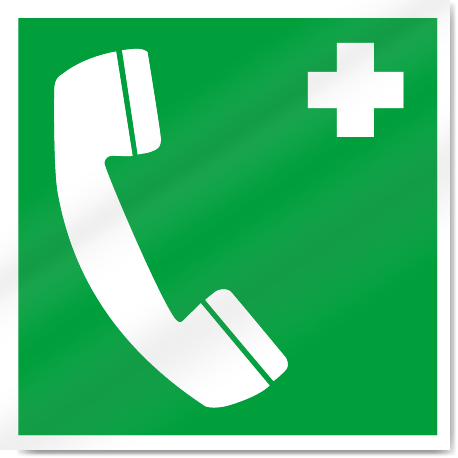 Emergency Telephone Symbol Safety Signs