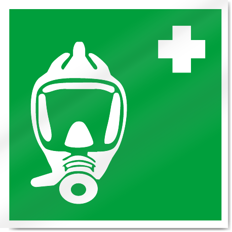 Respirator Symbol Safety Signs