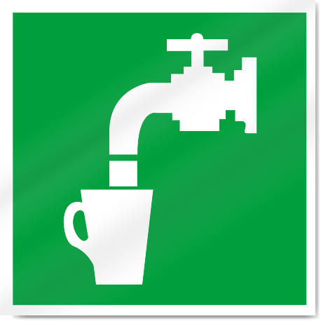 Safe To Drink Symbol Safety Signs