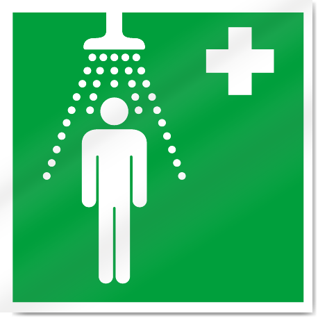 Safety Shower Symbol Safety Signs