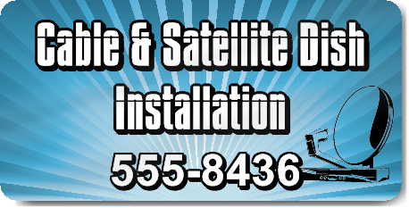 Cable and Satellite Dish Installation Magnet