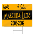 High School Marching Band Sign