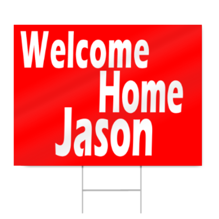 School Welcome Home Sign
