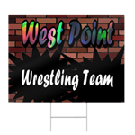 High School Wresting Team Sign