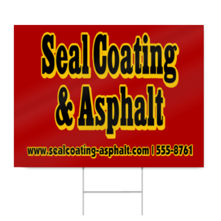 Seal Coating & Asphalt Sign