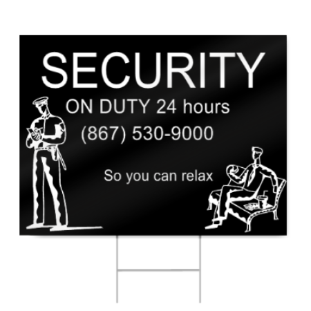 Security Sign