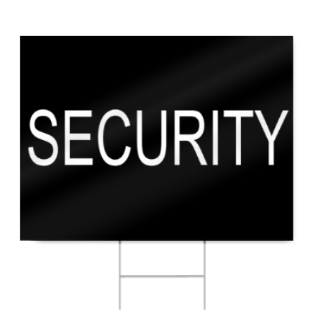 Security Sign