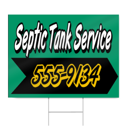 Septic Tank Service Sign