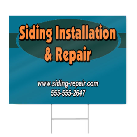 Siding Installation and Repair Sign