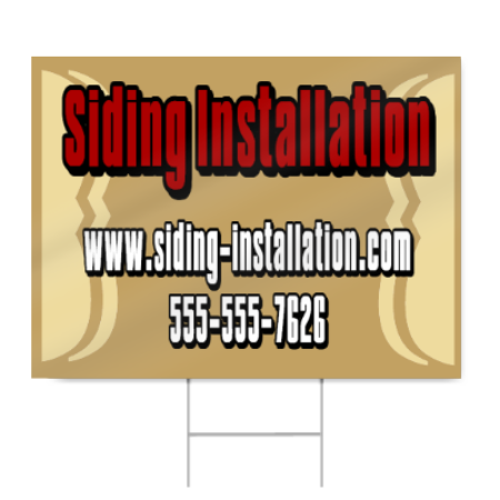 Siding Installation Sign