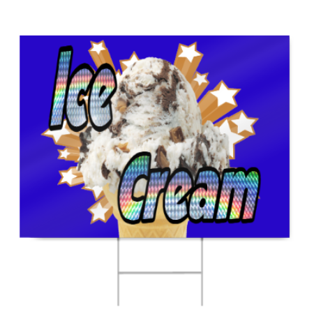 Soft Ice Cream Sign