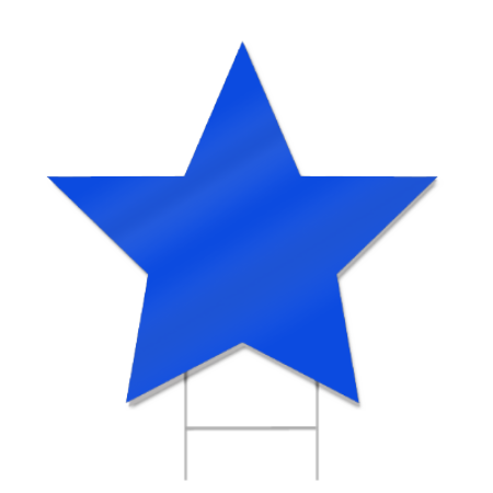 Star Shaped Sign