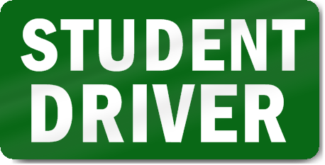 Green Student Driver Magnet