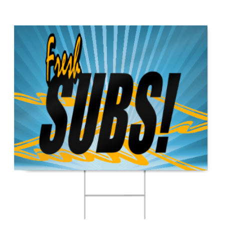 Submarine Sandwich Sign