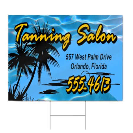 Tanning Salon Sign