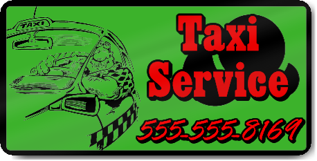 Green Taxi Service Magnet