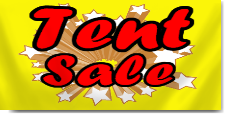 Tent Sale Banners - Yellow
