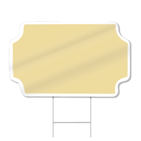Ticket Stub Shaped Sign
