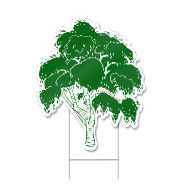 Tree Shaped Sign