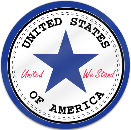 United We Stand Shaped Magnet