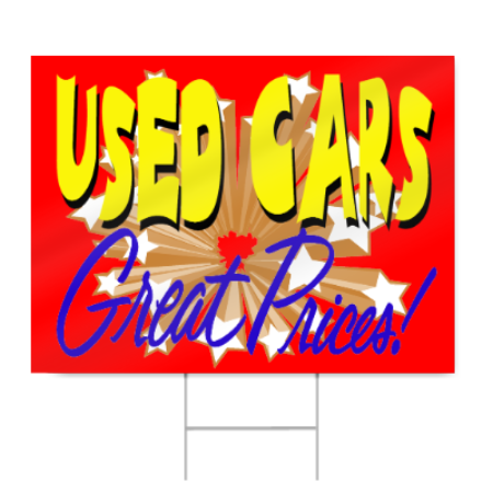 Used Cars Sign