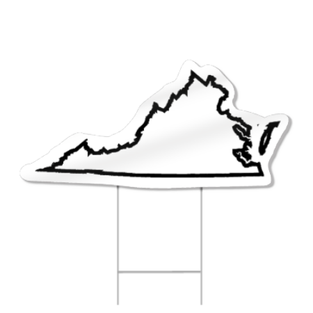 Virginia Shaped Sign