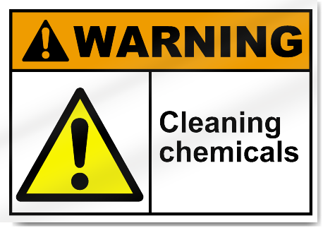 Cleaning Chemicals Warning Signs