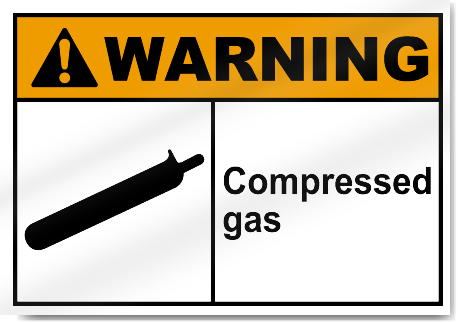 Compressed Gas Warning Signs