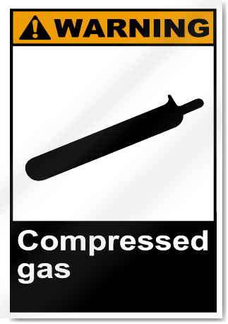 Compressed Gas Warning Signs