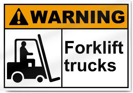 Forklift Trucks Warning Signs