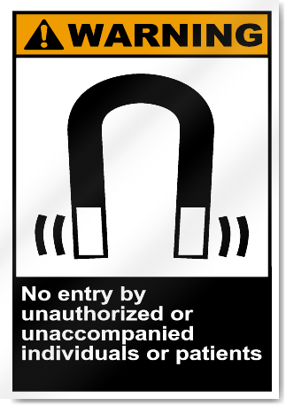 No Entry By Unauthorized Or Unaccompani2 Warning Signs