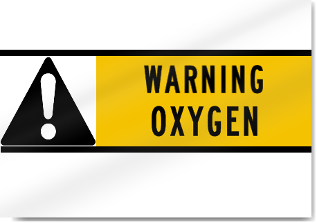 Oxygen Warning Sign 
