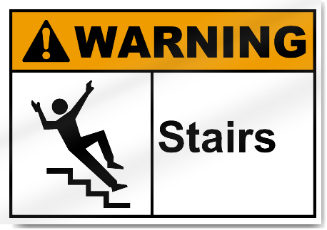 Stairs Warning Signs