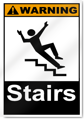 Stairs Warning Signs