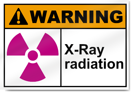 X-Ray Radiation Warning Signs