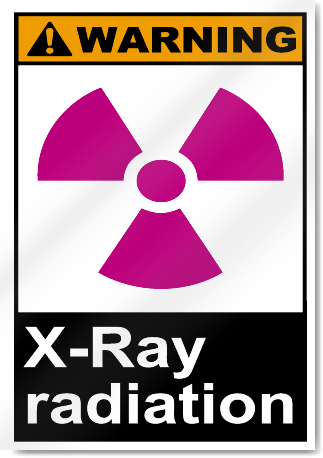 X-Ray Radiation Warning Signs