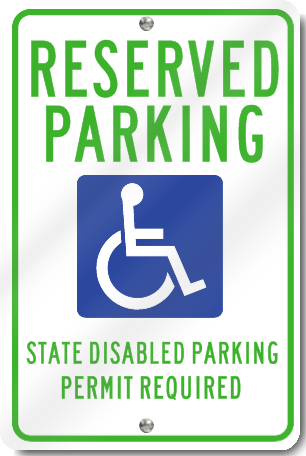 Washington Handicapped Parking Signs