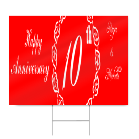 Wedding Anniversary Sign