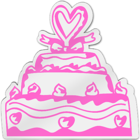 Wedding Cake Shaped Magnet