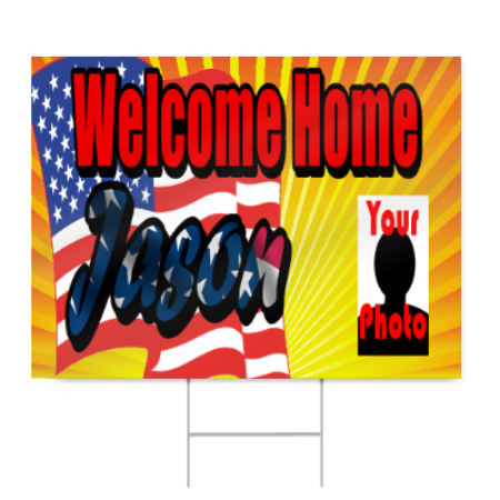 Welcome Home Sign for National Guard